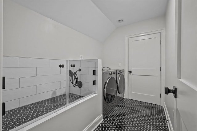 laundry room featuring independent washer and dryer