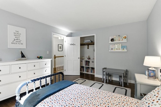 6 Flagg Dr, Framingham, MA 01702 - bedroom featuring dark wood-type flooring and baseboards
