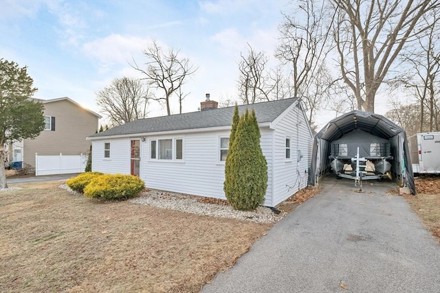 view of front of home