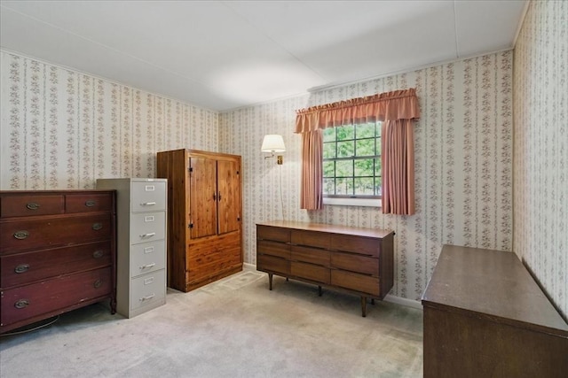 bedroom with carpet floors