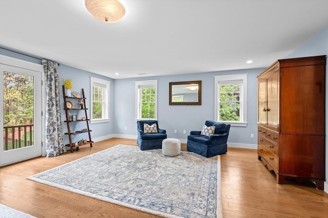 26 Downing Rd, Lexington, MA 02421 - living area with light wood-style flooring, baseboards, and recessed lighting