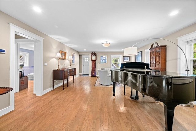 26 Downing Rd, Lexington, MA 02421 - sitting room featuring light wood finished floors, baseboards, and recessed lighting