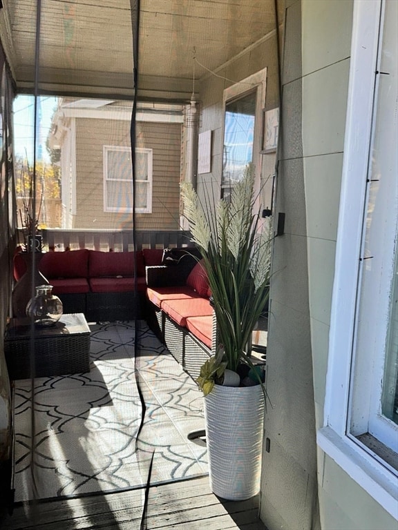 view of patio featuring covered porch