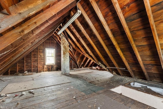 view of attic