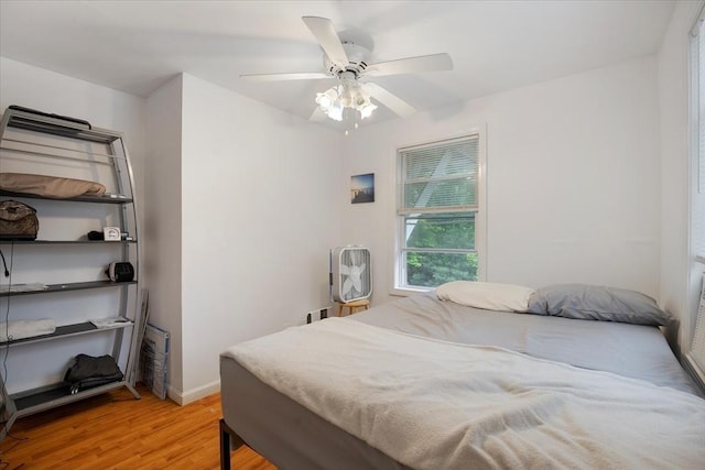 452 Nathan Ellis Hwy, Mashpee, MA 02649 - bedroom featuring light wood-type flooring and ceiling fan