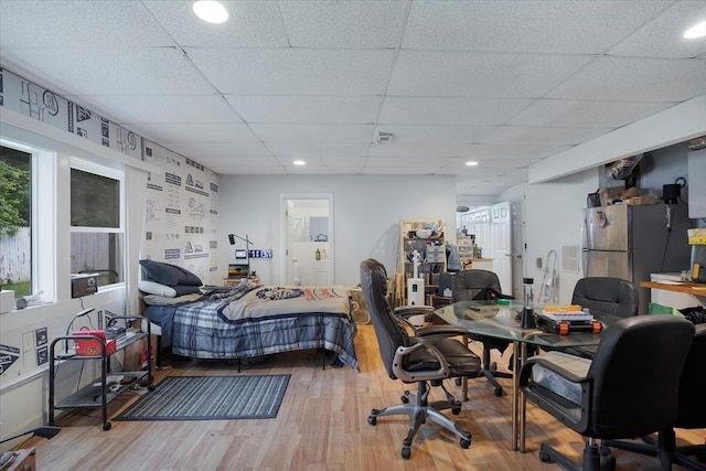 452 Nathan Ellis Hwy, Mashpee, MA 02649 - office area featuring wood finished floors and a paneled ceiling