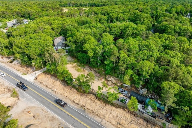 452 Nathan Ellis Hwy, Mashpee, MA 02649 - bird's eye view of a heavily wooded area