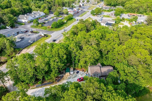 452 Nathan Ellis Hwy, Mashpee, MA 02649 - aerial view of property's location featuring a heavily wooded area