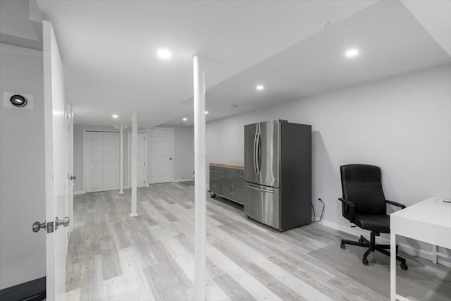 30 Shawnee, Pepperell, MA 01463 - office with light wood finished floors and recessed lighting