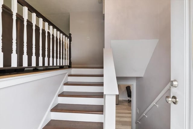 30 Shawnee, Pepperell, MA 01463 - stairway featuring wood finished floors