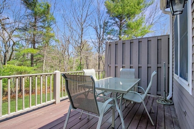 168 Cannon Forge Dr Unit 168, Foxboro, MA 02035 - wooden terrace with outdoor dining space