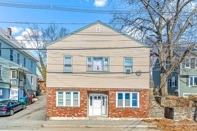 view of front facade with brick siding