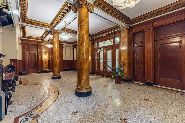 8 Garrison St Unit 110, Boston, MA 02116 - building lobby featuring ornamental molding