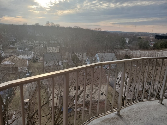 view of balcony