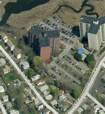 aerial view of property's location