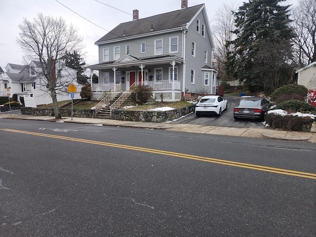 view of front of house with a porch