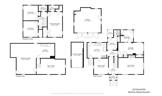 65 Kirkstall Rd, Newton, MA 02460 - view of home floor plan