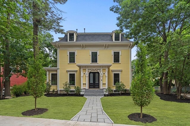 17 Alveston St Unit A, Boston, MA 02130 - victorian home with mansard roof and a front lawn