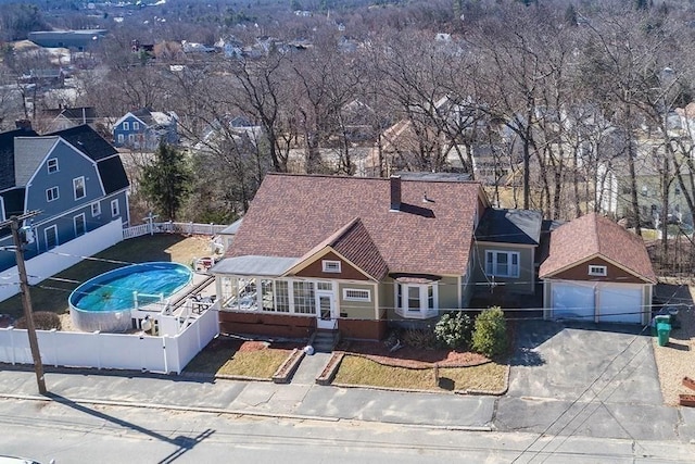44 Fairview St, Fitchburg, MA 01420 - view of front of property with driveway and fence