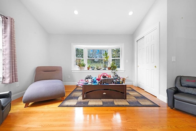 489 Main St, Acushnet, MA 02743 - living area featuring wood finished floors and recessed lighting