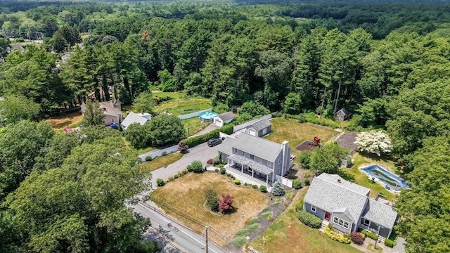 489 Main St, Acushnet, MA 02743 - drone / aerial view of a heavily wooded area