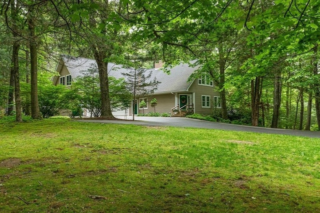 213 N Worcester St, Norton, MA 02766 - view of green lawn featuring driveway