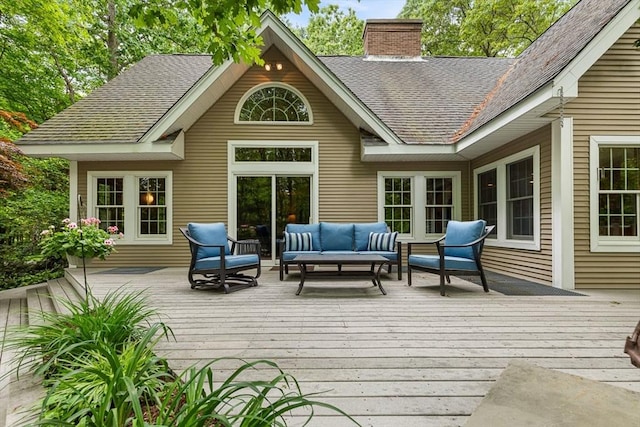 213 N Worcester St, Norton, MA 02766 - wooden terrace with outdoor lounge area