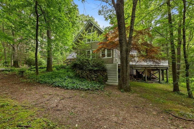 213 N Worcester St, Norton, MA 02766 - view of side of property featuring stairway