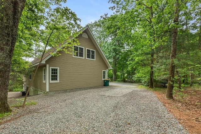 213 N Worcester St, Norton, MA 02766 - view of property exterior with gravel driveway