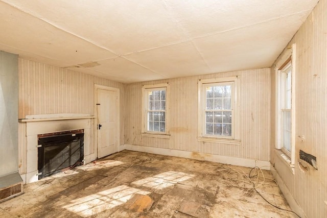 view of unfurnished living room