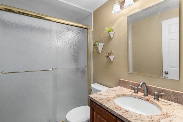 30 N Stone Ml Unit 1211, Dedham, MA 02026 - full bathroom with toilet, a shower stall, and vanity