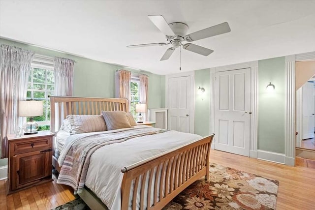 57 Highland St, Holden, MA 01520 - bedroom featuring light wood finished floors, ceiling fan, and baseboards