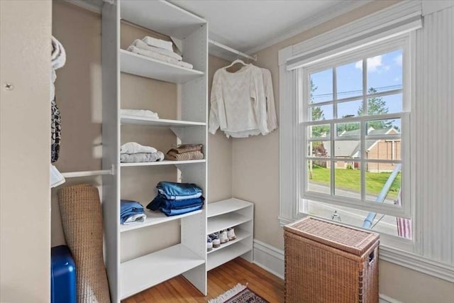 57 Highland St, Holden, MA 01520 - walk in closet featuring wood finished floors
