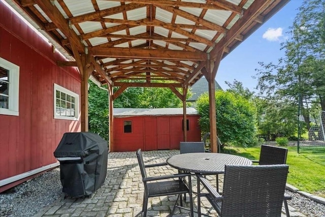 57 Highland St, Holden, MA 01520 - view of patio / terrace featuring a grill and outdoor dining space