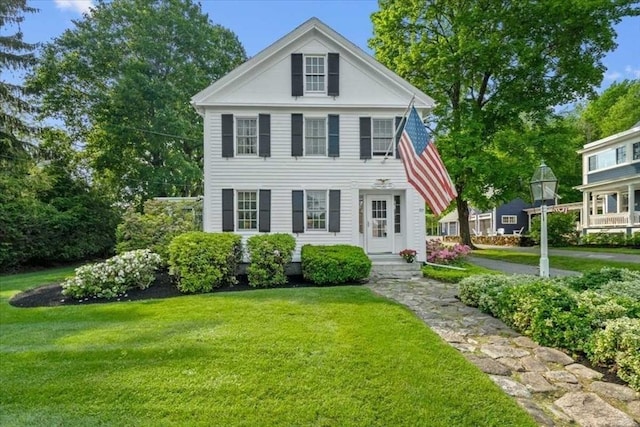 57 Highland St, Holden, MA 01520 - neoclassical home with a front lawn