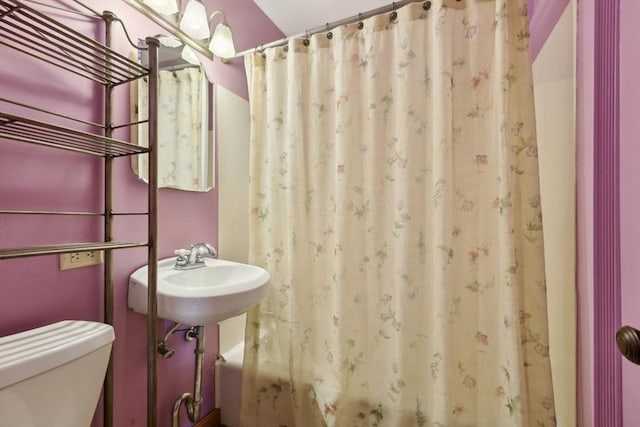 26 W Walnut St, Milford, MA 01757 - bathroom with toilet and a shower with curtain