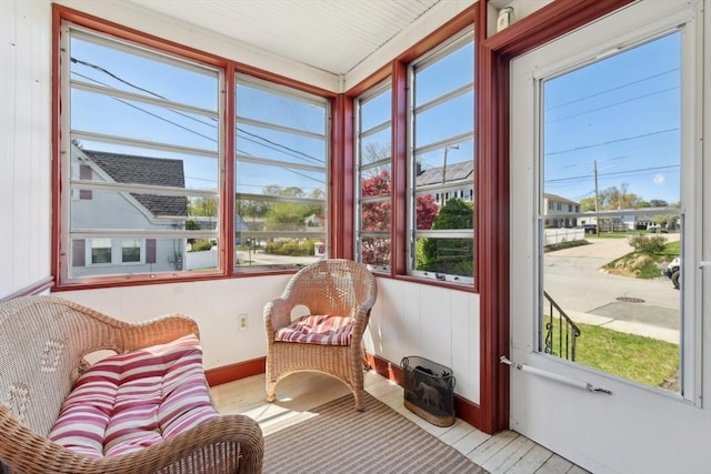 26 W Walnut St, Milford, MA 01757 - sunroom with wooden walls and baseboards