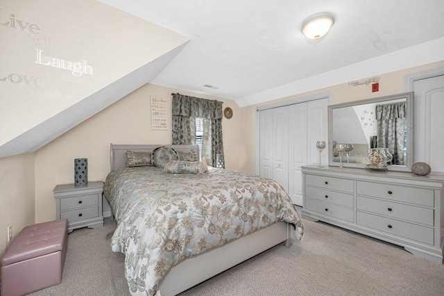 14 Watson St Unit 4, Lowell, MA 01852 - carpeted bedroom with lofted ceiling and a closet