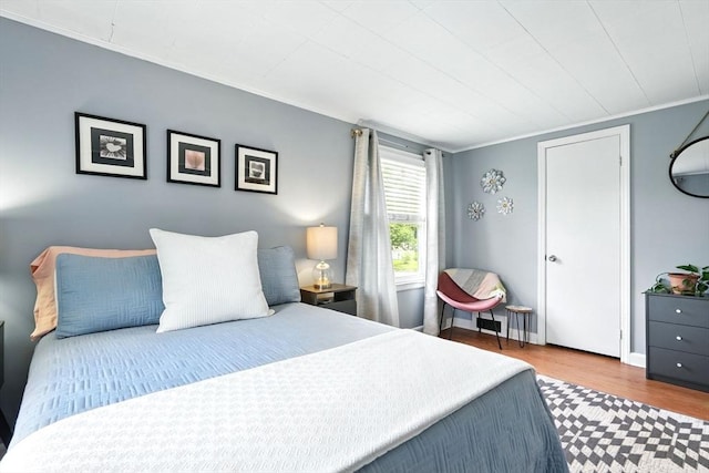 2480 Wilbraham Rd, Springfield, MA 01129 - bedroom featuring ornamental molding and wood finished floors