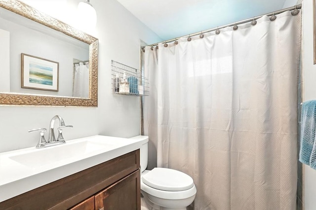 2480 Wilbraham Rd, Springfield, MA 01129 - bathroom featuring vanity, toilet, and curtained shower