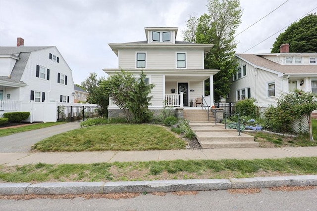 42 Bromfield, Quincy, MA 02170 - traditional style home with a porch