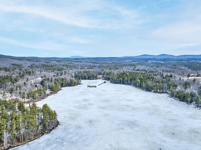407 Mountain Rd, Jaffrey, NH 03452 - birds eye view of property with a mountain view
