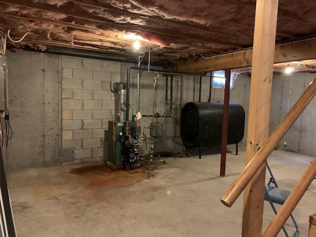 255 Massasoit Rd, Eastham, MA 02642 - unfinished below grade area featuring heating fuel and a heating unit