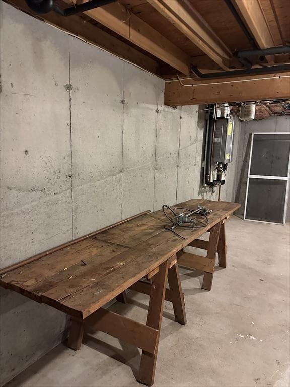255 Massasoit Rd, Eastham, MA 02642 - unfinished basement featuring water heater