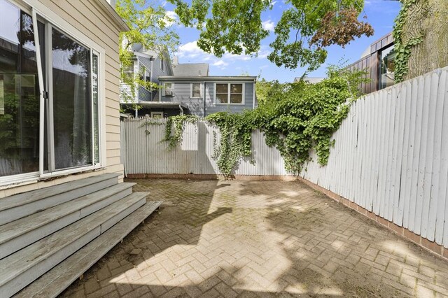 view of patio featuring an outdoor hangout area and a grill