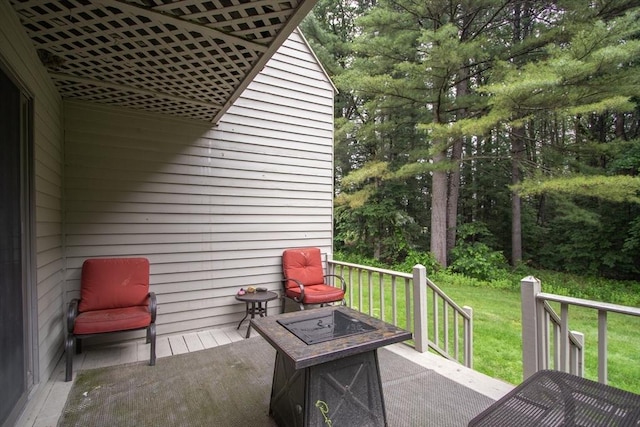 419 Southwick Rd Unit A3, Westfield, MA 01085 - deck with a lawn