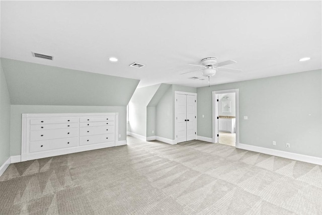 54 Garrison Dr, Scituate, MA 02066 - bonus room featuring carpet flooring, a ceiling fan, baseboards, and recessed lighting