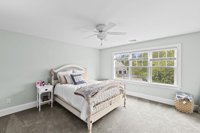 54 Garrison Dr, Scituate, MA 02066 - carpeted bedroom featuring baseboards and a ceiling fan