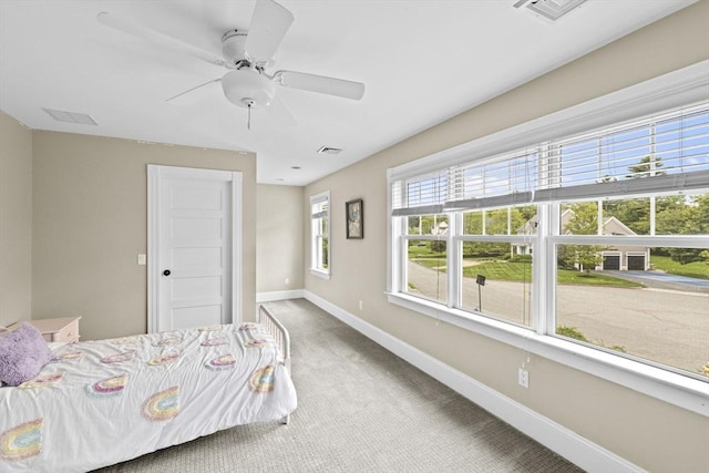 54 Garrison Dr, Scituate, MA 02066 - bedroom featuring baseboards, carpet, and ceiling fan
