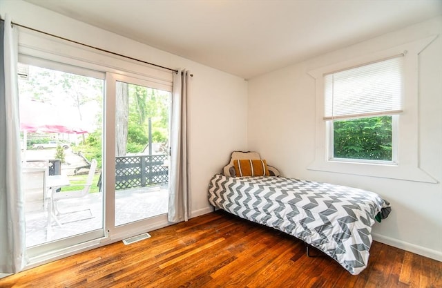 83 Armstrong St, West Springfield, MA 01089 - bedroom featuring access to outside and wood finished floors